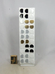 RARE  70s Fürstenberg GALERIE Relief Porzellan vase Noppen Gold /Grey /Black 32 - Bild 1 von 24