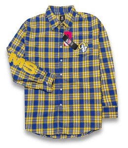Los Angeles Rams / NFL / FOCO Flannel Shirt - NWT Mens Size XL - #48201-N9 - Picture 1 of 2