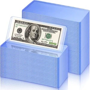 300 Stück Dollarscheinhalter PVC Währungshalter transparente Geldscheinhüllen - Bild 1 von 8