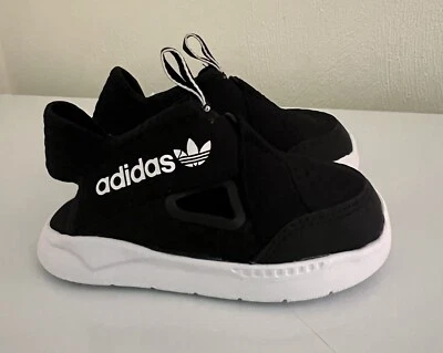 New Adidas 360 Sandal Junior Kids Toddler Black White Sandals Summer Sneakers 9K - Image 1 of 4