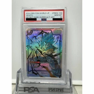 PSA10 DRAGON BALL FUSION WORLD BLAZING AURA VEGITO SCR SEC FB02-139 SP Alt Art - Bild 1 von 2