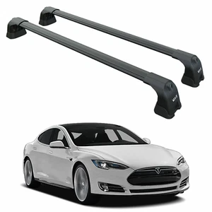 Barras transversales para portaequipajes de techo para Tesla Modelo S (2012-2016) - Punto de fijación de soporte de metal - A - Imagen 1 de 8