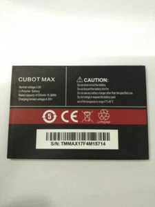 4100mAh NOWY oryginalny akumulator litowo-jonowy do CUBOT MAX 3,8V 15,58Wh - Zdjęcie 1 z 1