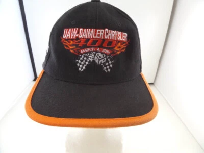 De colección 2001 UAW-DAIMLER CHRYSLER 400 Las Vegas Motor Speedway Sombrero con correa Foto 1 de 4