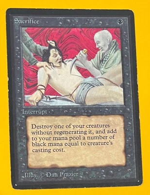 MTG SACRIFICE Beta (OldManMTG 004-957) - Image 1 of 3