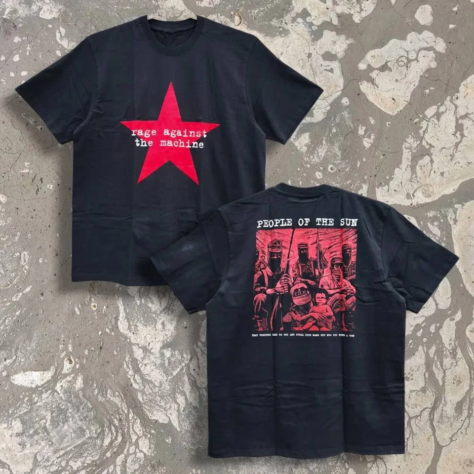 Rage Against The Machine Band schwarzes T-Shirt Größe S-5XL BTT583 - Bild 1 von 3