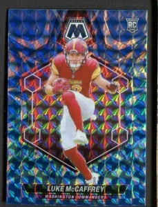 2024 Panini Mosaic Luke McCaffrey #376 Blue Reactive Mosaic - Picture 1 of 2