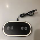 10W Dual 5W Wireless Charger Pad for Qi Enabled iOS iPhone & Android Smartphones