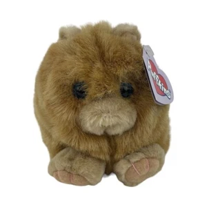 Puffkins Cinnamon Cat 5” Plush Tan Stuffed Toy Kitty Vtg 1994 Blue Eyes Swibco - Picture 1 of 8