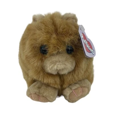 Puffkins Cinnamon Cat 5” Plush Tan Stuffed Toy Kitty Vtg 1994 Blue Eyes Swibco - Image 1 of 4