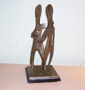 Metall Tänzer Skulptur Statue eines tanzenden Paares 13 3/4 hoch - Bild 1 von 1