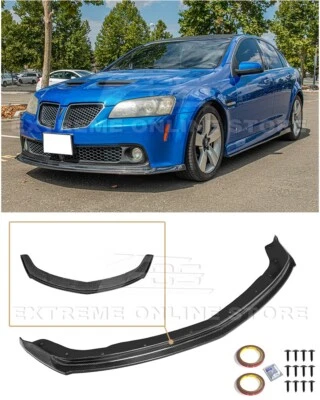 Para 08-09 Pontiac G8 | Divisor de labios parachoques delantero estilo rendimiento FIBRA DE CARBONO Foto 1 de 4