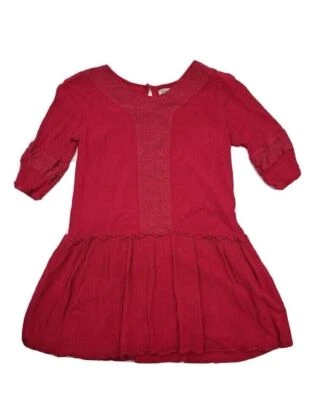 Camisa informal de manga corta tejida roja talla mediana Lucky Brand para mujer Foto 1 de 4