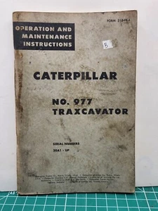 Caterpillar 977 Traxcavator Manuale Istruzioni Manutenzione Funzionamento 20A1-Up - Foto 1 di 3