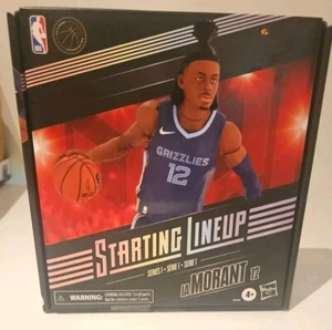 Ja Morant  12 Memphis Starting Lineup Series 1 Hasbro NBA W/Trading Card 2022 - Picture 1 of 6
