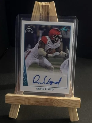 2021 Leaf Memories - 1990 Base Autographs Devin Lloyd #BA-DL2 Platinum Spectrum - Image 1 of 3