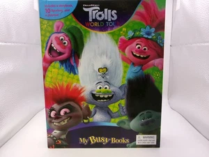 My Busy Books Trolls World Tour 2020 Dreamworks Storybook 10Figurines&Playmat - Picture 1 of 4