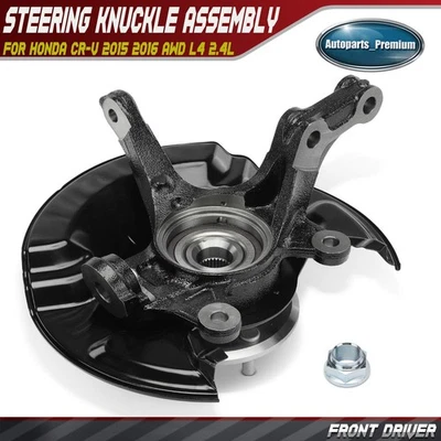 Junta de direção dianteira do motorista e rolamento de cubo para Honda CR-V 2015 2016 AWD L4 2.4L - Imagem 1 de 4