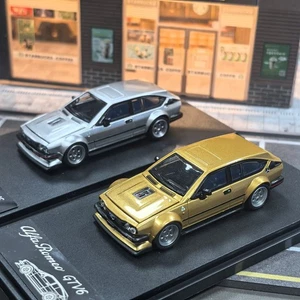 RM 1/64 Scale Alfa Romeo GTV6 Gold/Silver Diecast Car Model Toy Collection Gift - Picture 1 of 14