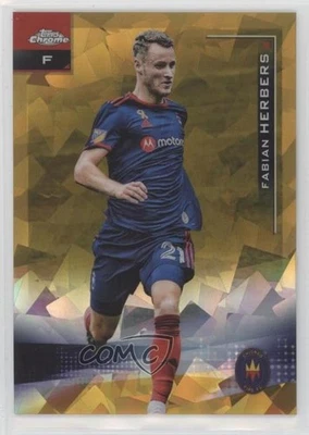 2021 Topps Chrome MLS Sapphire Edition Gold /50 Fabian Herbers #144 - Image 1 of 2