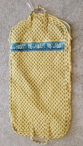 Vera Bradley Retired Katherine Yellow Blue Hanging Garment Travel Bag - Picture 1 of 2