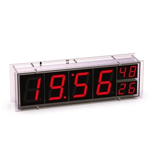 ESP8266 Orologio WIFI come mostrato LED Dot Matrix Orologio ROSSO VERDE TEMPO Display D7S8 - Foto 1 di 10
