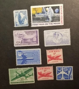 Lote de estampillas de correo aéreo de Estados Unidos MNH OG como nuevas sin usar z3637 - Imagen 1 de 1