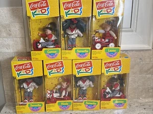 SET OF 7 ERTL 1993 Coca-Cola Kids Toy Doll Lauren-Samantha-2 Nicole RARE 2CARMEN - Picture 1 of 24