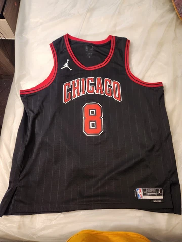 Nike Nba Chicago Bulls Swingman Statement Jersey Size 60 Zach Lavine Cover