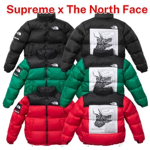 Supreme The North Face Nuptse Jacket 2024 FW Week9 Red Green Black JAPAN NEU - Bild 1 von 23