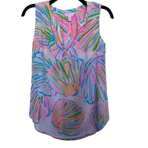 Lilly Pulitzer Women’s Sz XS Essie Tank From the Shellabrate Line - Picture 1 of 8