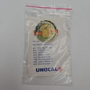 1990 Unocal 76 Los Angeles Dodgers Retired Uniforms Pin #4 Metal Rare - Picture 1 of 3