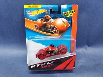 Hot Wheels Moto Track Stars Rare Team RED High Speed Moto New Sealed - Image 1 of 4