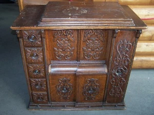 ANTIQUE SINGER SEWING MACHINE IN BEAUTIFUL CABINET 1907 SINGER 27 - Picture 1 of 13