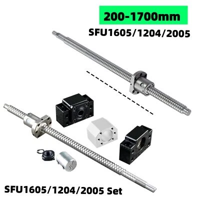 SFU1605 SFU1204 RM2005 Ball Screw with Ballnut End Machined 200-1700MM CNC - Image 1 of 4