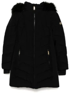 MICHAEL MICHAEL KORS Damen Chevron Quilted Scuba Coat, Schwarz - Bild 1 von 1