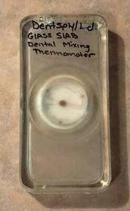 Dentsply / L.D. Abdichtung Glasplatte Temperaturmesser Zahnmischthermometer - Bild 1 von 7