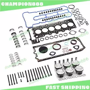 N54 3.0 Pistons Gasket Kit For BMW E60 E61 E82 E88 E90 E91 E92 E93 F01 F02 E89 - Picture 1 of 10