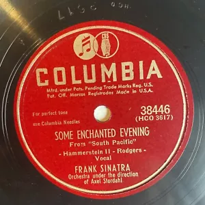 10" 78 RPM-Frank Sinatra-Bali Ha'i/Some Enchanted Evening/Columbia 38446 - Foto 1 di 4