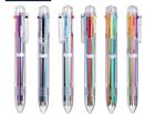 22 Pack 0.5mm 6-in-1 Multicolor Ballpoint Pen,6-Color Retractable Ballpoint Pens