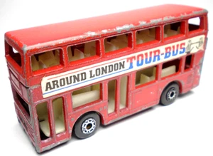 1988 MATCHBOX LEYLAND TITAN AROUND LONDON RED 1:124 DIECAST 3" DOUBLE DECKER BUS - Picture 1 of 6
