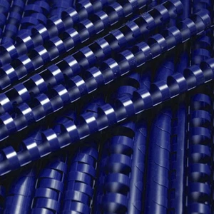 5/8" Blue Plastic Binding 17 Pieces - Picture 1 of 1