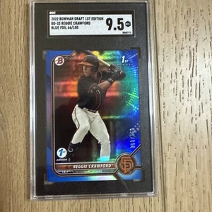 2022 Bowman Draft 1st Edition - Blue Foil #BD-33 Reggie Crawford /150 (RC) - Picture 1 of 2