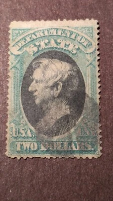 U.S. Offical Stamp #068 used. Attractive example of this rare stamp. Scott=$3000 - Image 1 of 2