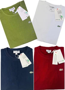 CAMISETA LACOSTE MANGA CORTA CUELLO REDONDO FIRMA LOGO VENTA 75% - Imagen 1 de 6