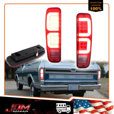 For 1973-1979 Ford F150/F250/F350 Bronco E100 E150 E250 E350 LED Tail Brake Lamp - Image 1 of 4