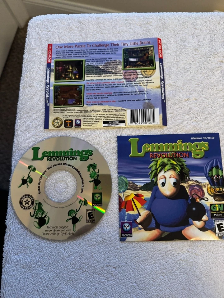 Lemmings Revolution (PC 2002 Global Star) - CD & Jewel Case Inserts Only!! - Image 1 of 1