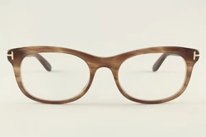 Raro Auténtico Tom Ford TF 5232 047 51mm Marrón Rayas Marcos Gafas Italia - Imagen 1 de 6