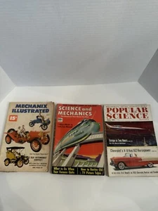 Vintage Popular Mechanics Mechanics Illustrated Science & Mechanics 1952-53-54 - Picture 1 of 12