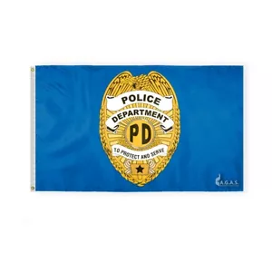 Departamento de Policía 3x5 para Proteger y Servir Banderas, Poliéster - Imagen 1 de 1